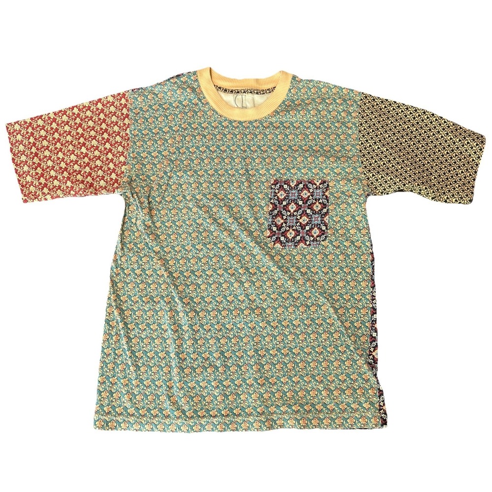 Vintage Carole Little Women Sport Pocket Crew Neck Shirt Size S Patchwork